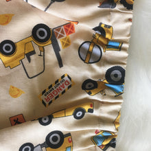 Load image into Gallery viewer, Construction truck print cotton nappy cover
